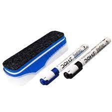 Doms Magnetic White Board Duster With Marker