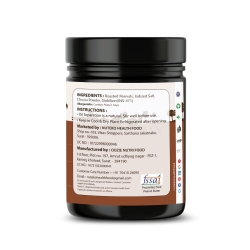 NUTEKO 1 KG, Chocolate Crunchy Peanut Butter 100% Roasted Peanuts 25 G Protein No Refined Sugar Natural Gluten Free Cholesterol Free No Trans Fat High Fibre No Salt