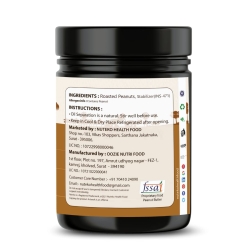 NUTEKO Natural Crunchy (1 KG) Peanut Butter 100% Roasted Peanuts 25 G Protein No Refined Sugar Natural Gluten Free Cholesterol Free No Trans Fat High Fibre No Salt