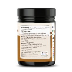 NUTEKO Natural Creamy (1 KG) Peanut Butter 100% Roasted Peanuts 25 G Protein No Refined Sugar Natural Gluten Free Cholesterol Free No Trans Fat High Fibre No Salt